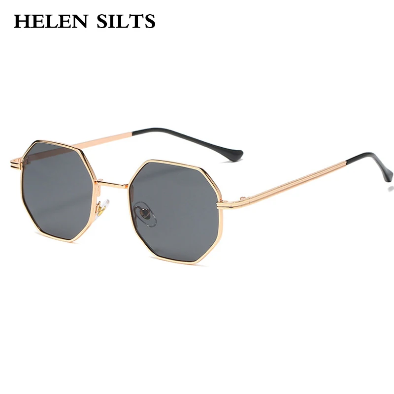 

Fashion Square Sunglasses Women Men New Metal Frame Sun Glasses Vintage Polygon Punk Glasses Men Oculos de sol UV400 H31