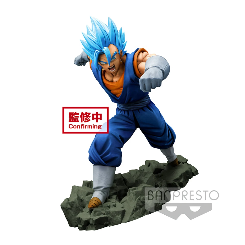 Vegetto Tronzo Banpresto Dragon Ball Z Dokkan битва COLLAB Супер Saiyan синий вегетто Vegito SSJ ПВХ фигурка модель игрушки - Цвет: Vegetto