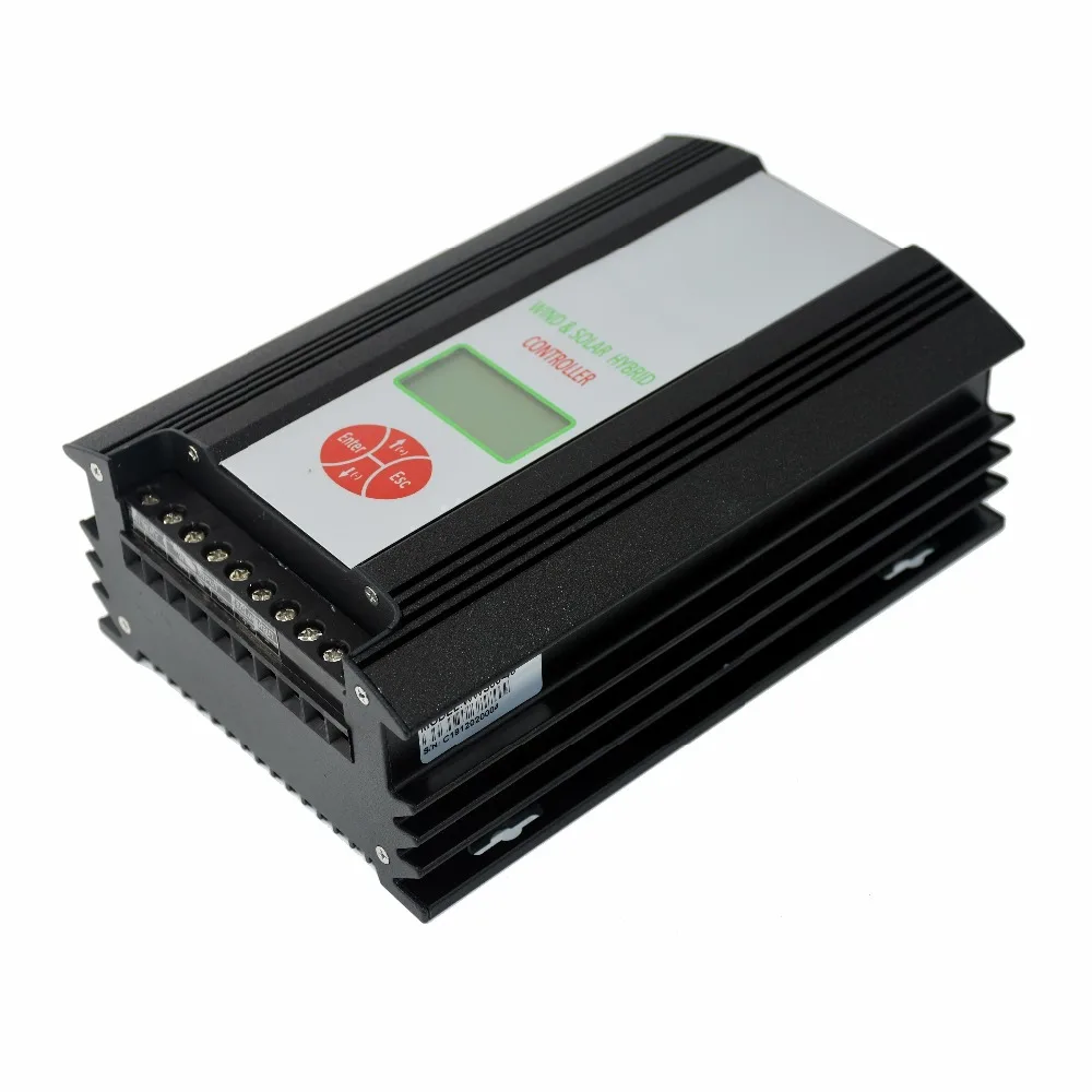 900W 24 V/48 V ветряной солнечный гибридный контроллер(600 Вт ветер+ 300 Вт Солнечный+ ЖК-дисплей дисплей)/гибридный регулятор зарядное устройство