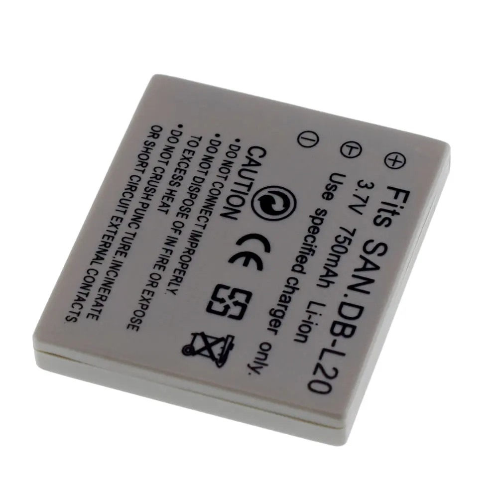 Сменный аккумулятор + зарядное устройство Автомобильная вилка для Sanyo DB-L20 L20A L20AU