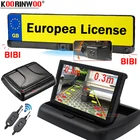 Koorinwoo рамка для номерного знака европейского стандарта, Автомобильная камера заднего вида, датчик парковки, 2 радара с экраном, помощь в парковке