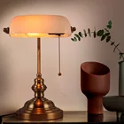 Простой светодиодный светильник E27 в стиле ретро, декоративная прикроватная лампа 4 цветов для спальни, кабинета, ресторана, бара, офиса, лампа для чтения