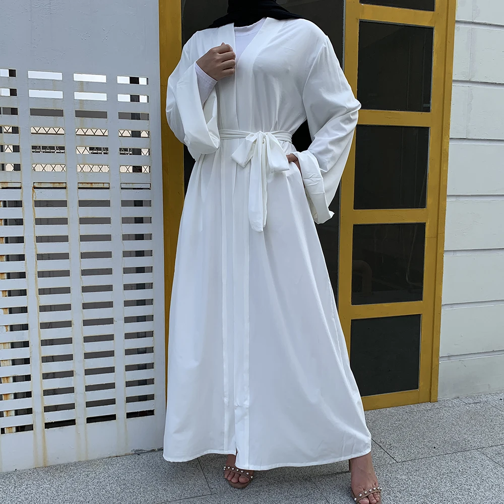 Открытый Кафтан Дубай абайя Турция кимоно кардиган Ислам Мусульманский хиджаб платье джилбаб Абая для женщин халат Ete Кафтан Исламская оде...