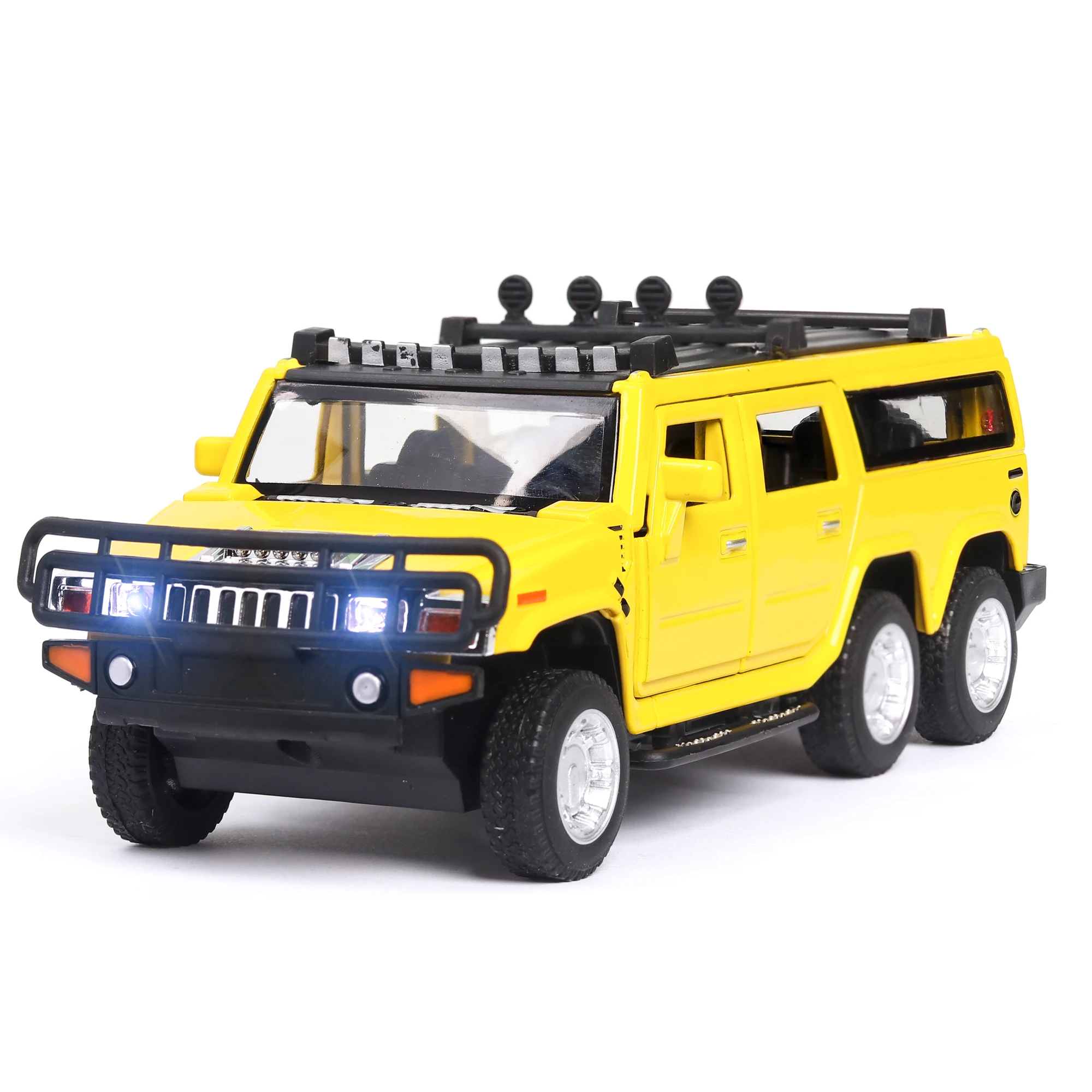 Модель автомобиля Hummer удлиненная с подсветкой и звуком 1:32 | Игрушки хобби