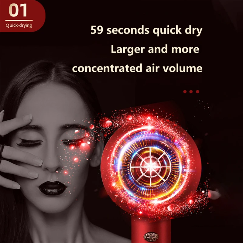 

Autocure2020 Hair Dryer Strong Wind Professional Hair Dryer Salon Hair Dryer Cold And Hot Air Negative Ion Hammer Dry Hair Dryer