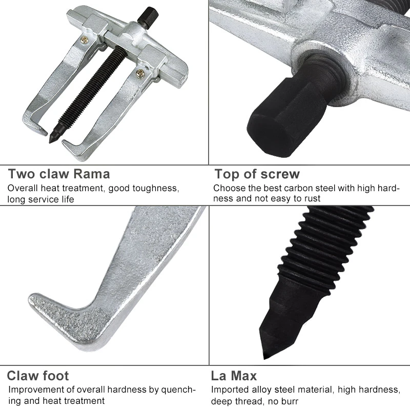 Универсальный 75/100/150 мм два для валково Щековой руку Съемник болт Шестерни