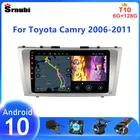 Автомагнитола на Android 10, мультимедийный видеоплеер для Toyota Camry 6, XV, 40, 50, 2006-2011, 4G, Wi-Fi, GPS-навигация, 2 Din, RDS, стерео, DVD