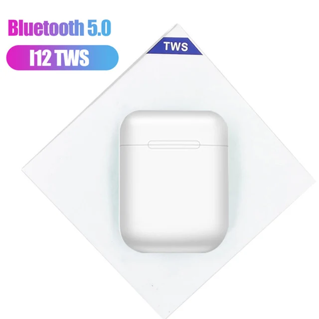 i12 B white I12 tws Сенсорное Беспроводное управление Bluetooth 5,0 smart Touch 3D гарнитура сабвуфер TWS гарнитура для всех bluetooth-устройств наушники - Цвет: i12 B white