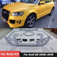 pu unpainted front bumper rear diffuser side skirts fender flares for audi q5 facelift abt style 2009 2016
