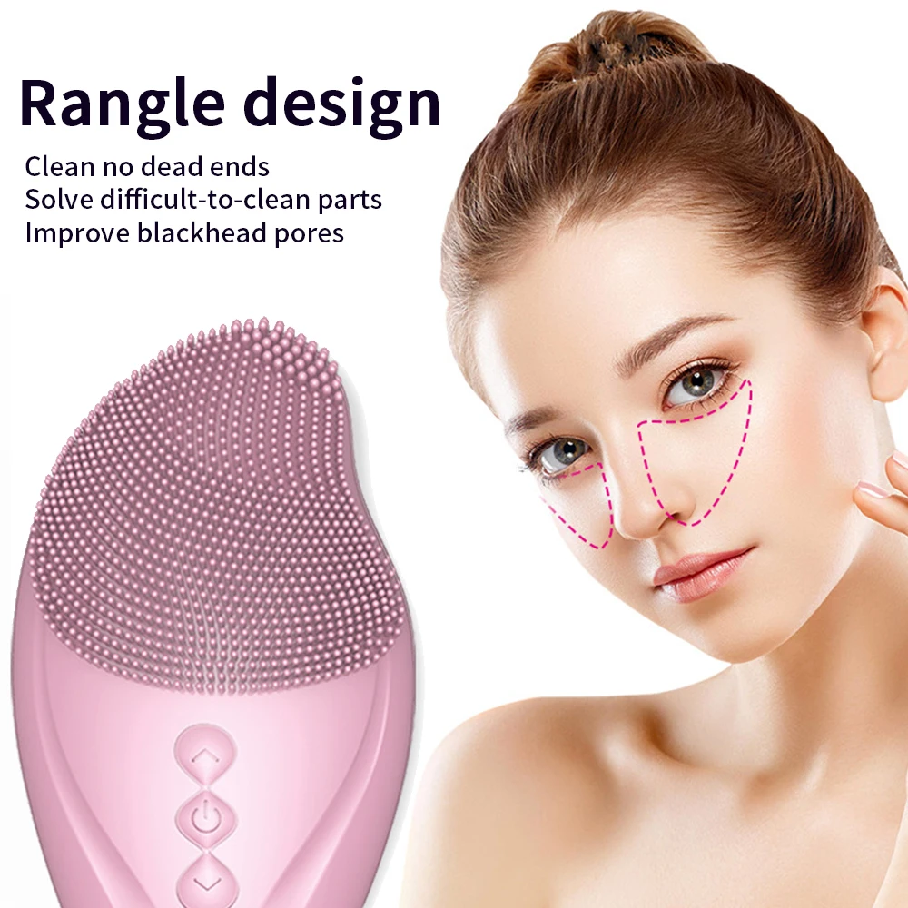 

Ultrasonic Skin scrubber Pore Cleaner Blackhead Remover Electric Facial Cleanser Vibration Waterproof Beauty Facial Machine