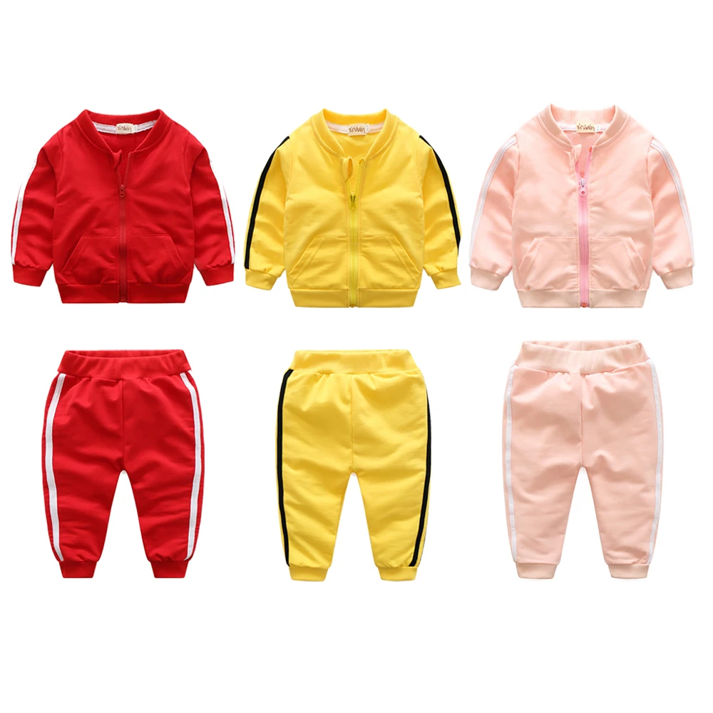 Newborn Toddler Baby Boys Sports Tracksuit Costume Fashion New Infant Outfits Tops Pants Two Pieces Casual Clothing Cotton |