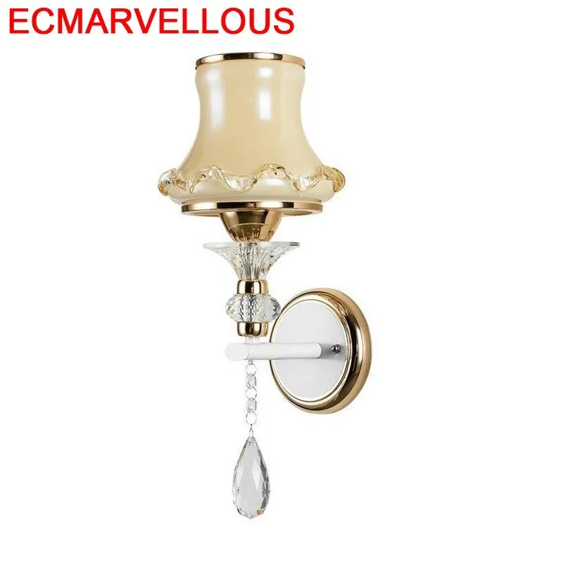 

Mural Applique Lampe Murale Loft Decor Bathroom Deco Wandlampe Crystal For Home Bedroom Light Wandlamp Luminaire Wall Lamp