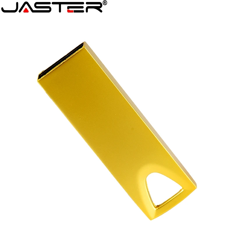 JASTER USB 2 0 металлическая Серебристая Золотая флешка 4 ГБ 8 16 32 64 Гб 128 Флешка карта