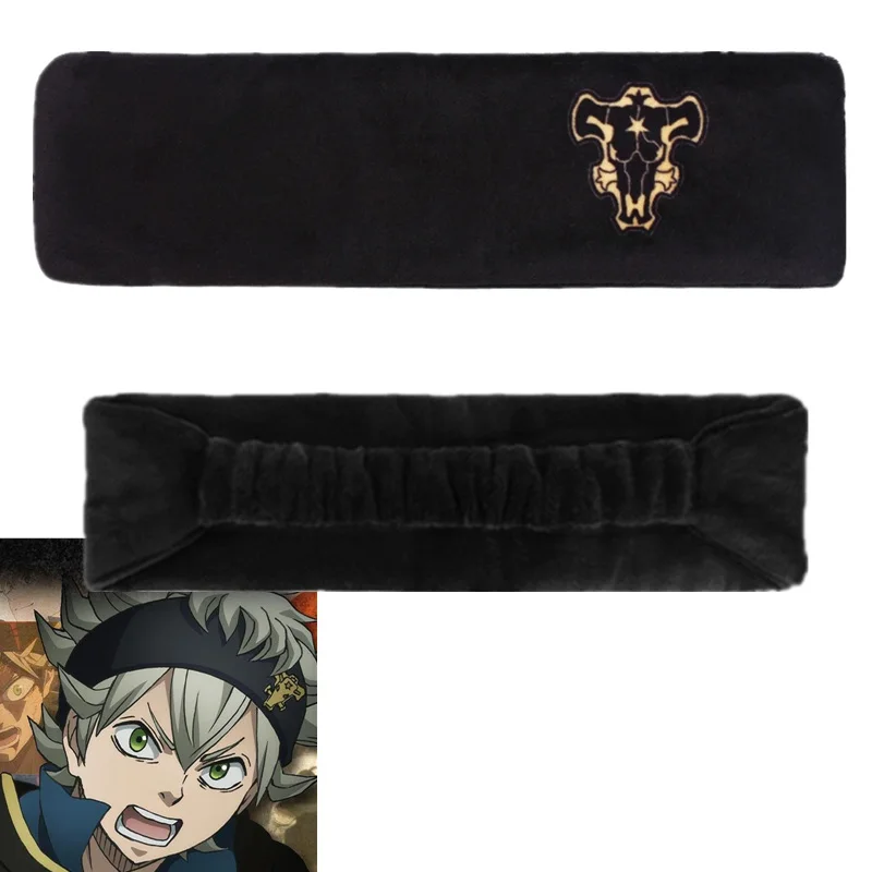Аниме Черный клевер Аста император Логотип Повязка Косплэй костюмная головка