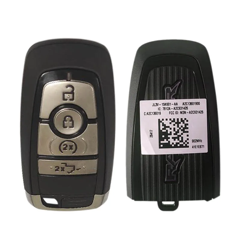 CN018123 для Ford Raptor 868 МГц оригинальный смарт-ключ FOB 4 кнопки номер детали HS7T-15K601-CB с логотипом.