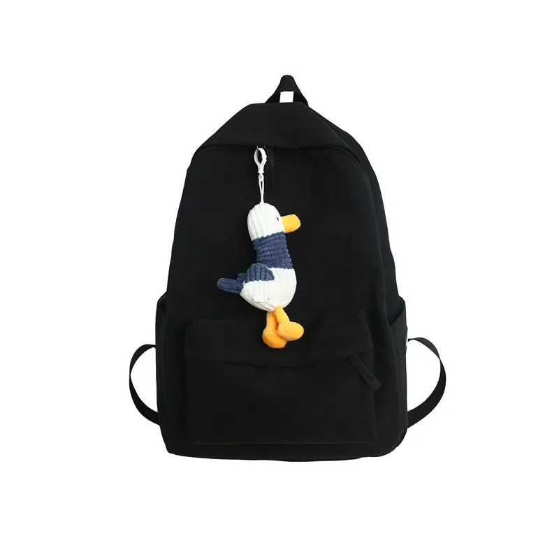 

2020, new female students' Canvas waterproof backpack, middle school students' laptop backpack and men's large capacity Backpack