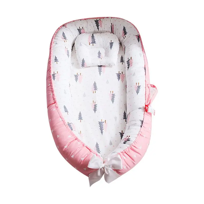 Детская кроватка детская двухсторонняя дорожная кровать мягкая подушка для сна