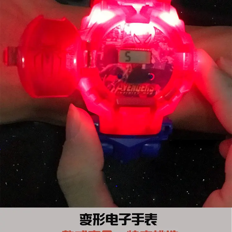 Вечерние часы-трансформеры роботов Детская деформационная модель трансформация