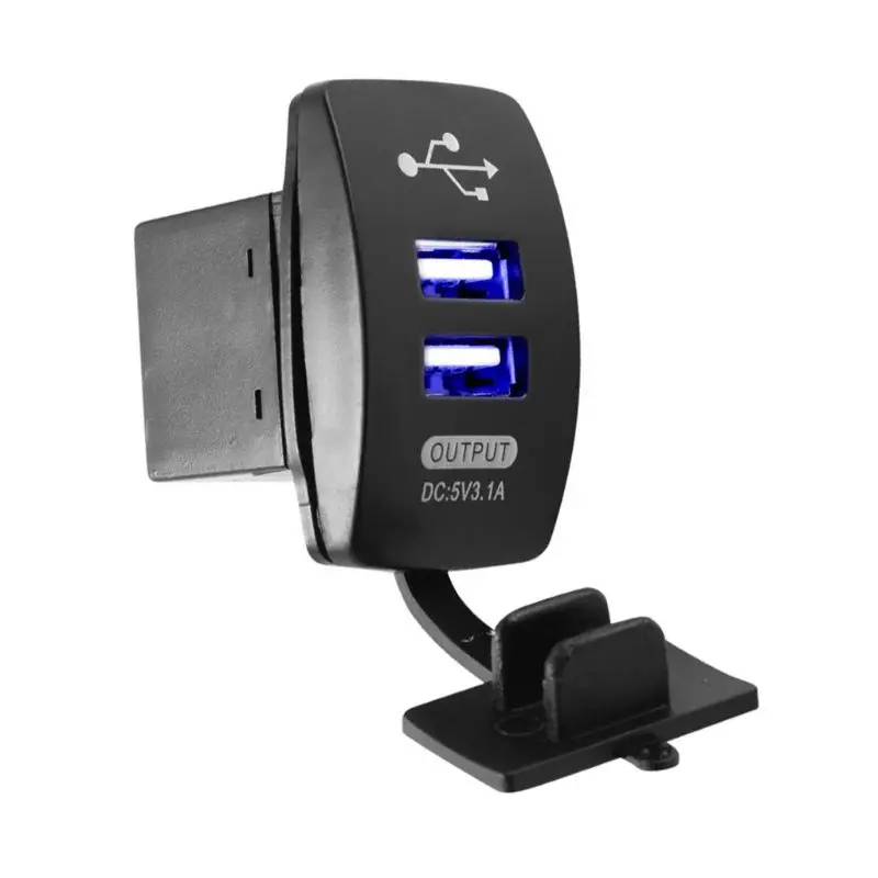 Двойной USB автомобильный прикуриватель 12 В разветвитель зарядное устройство
