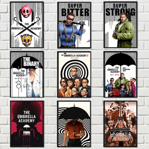 Плакат Академия Амбрелла, постеры, картины для телевизора, настенные художественные принты, картина с белым покрытием, Современное украшение для дома и комнаты
