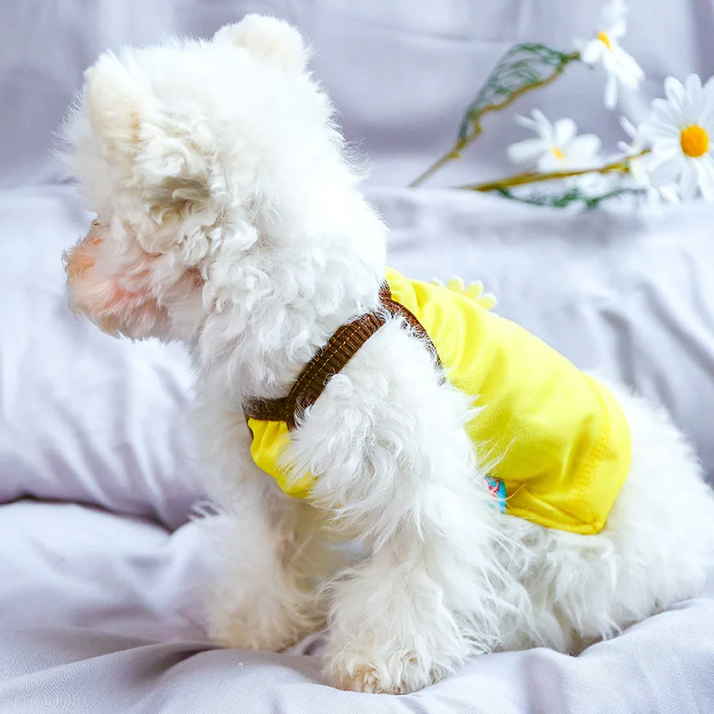 PETCIRCLE Одежда для собак с цветочным узором Платье майка маленьких Щенок домашнее