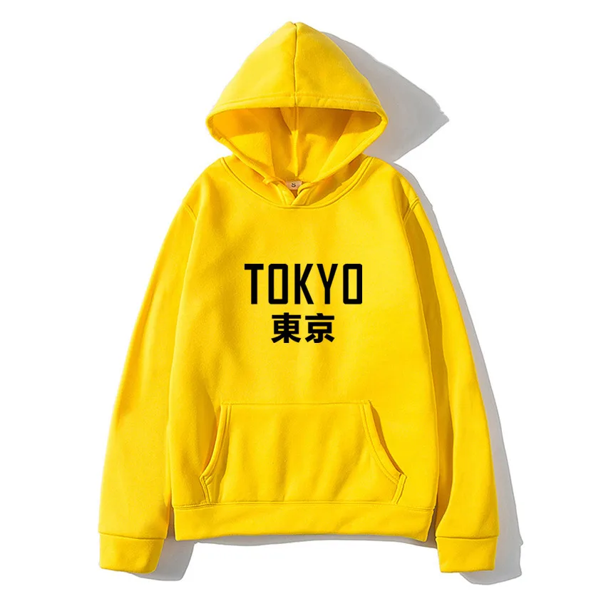 

Dropshipping Japanese Harajuku Hoodies Tokyo printing Men Women Casual Pullover Sweatshirts 2020 Fashion Hip Hop Hoody male tops