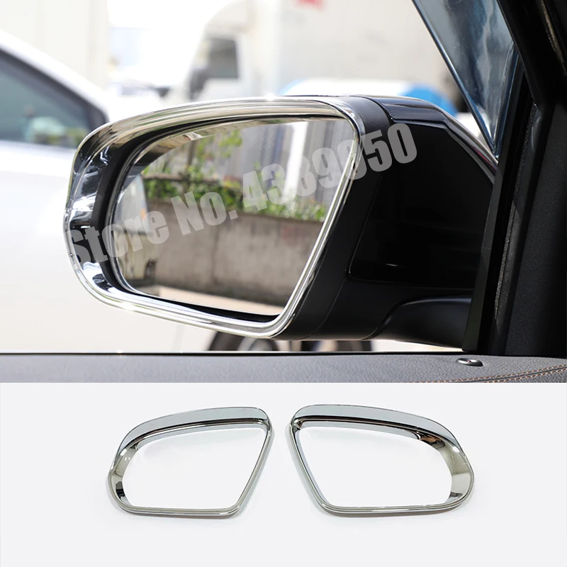 

For Mercedes Benz B C E S GLB GLC Class W205 W213 ABS Chrome/Carbon Fiber LHD Car side door rearview mirror block rain eyebrow