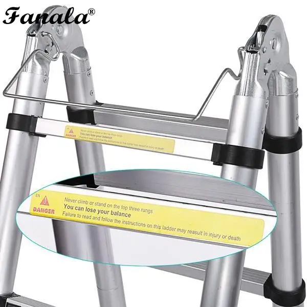 2 5 м лестница Выдвижная складная алюминиевая елочка телескопическая удлинение