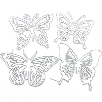 four butterflies metal cutting dies 2021 new diy die molds scrapbooking paper making die cuts crafts