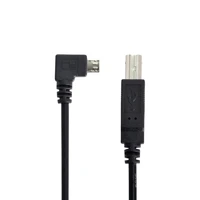 cy micro usb otg right angled 90 degree to standard b type scanner printer hard disk cable 30cm