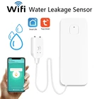 Датчик утечки воды Tuya Smart Home с Wi-Fi, детектор сигнализации, система оповещения о переполнении