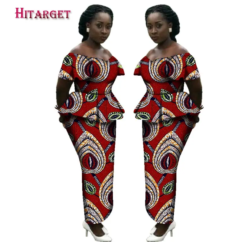 Женский комплект одежды из 2 предметов с принтом в африканском стиле Базен риче