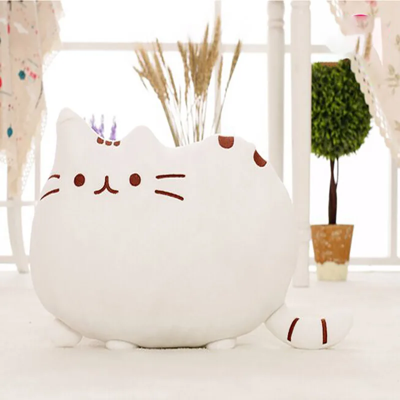 Подушка Kawaii Cat 40*30 см с молнией только кожа без полипропилена хлопка печенья