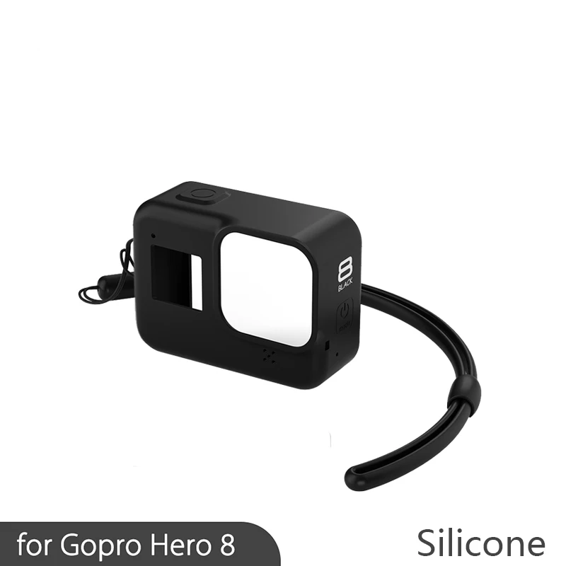 Мягкий силиконовый чехол для Gopro Hero 8 защитный аксессуар камеры|Чехлы экшн-камер| |