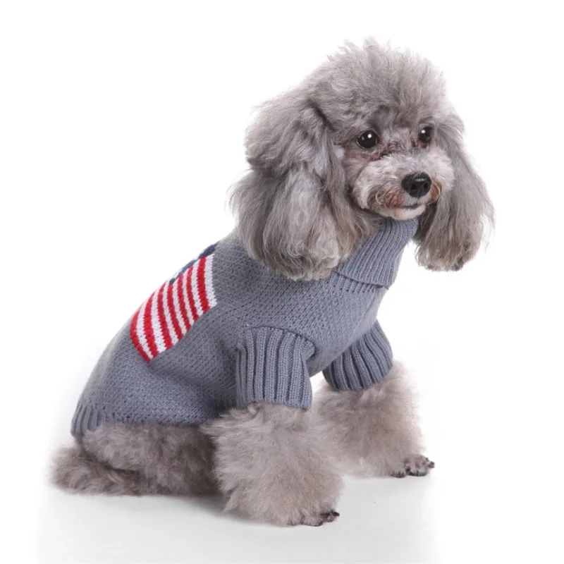 Новогодний для домашних собак одежда осень зима пальто маленьких кошек чихуахуа