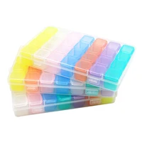 1pcs 28 grids colorful compartment plastic storage box jewelry earring bead screw holder case display organizer containe