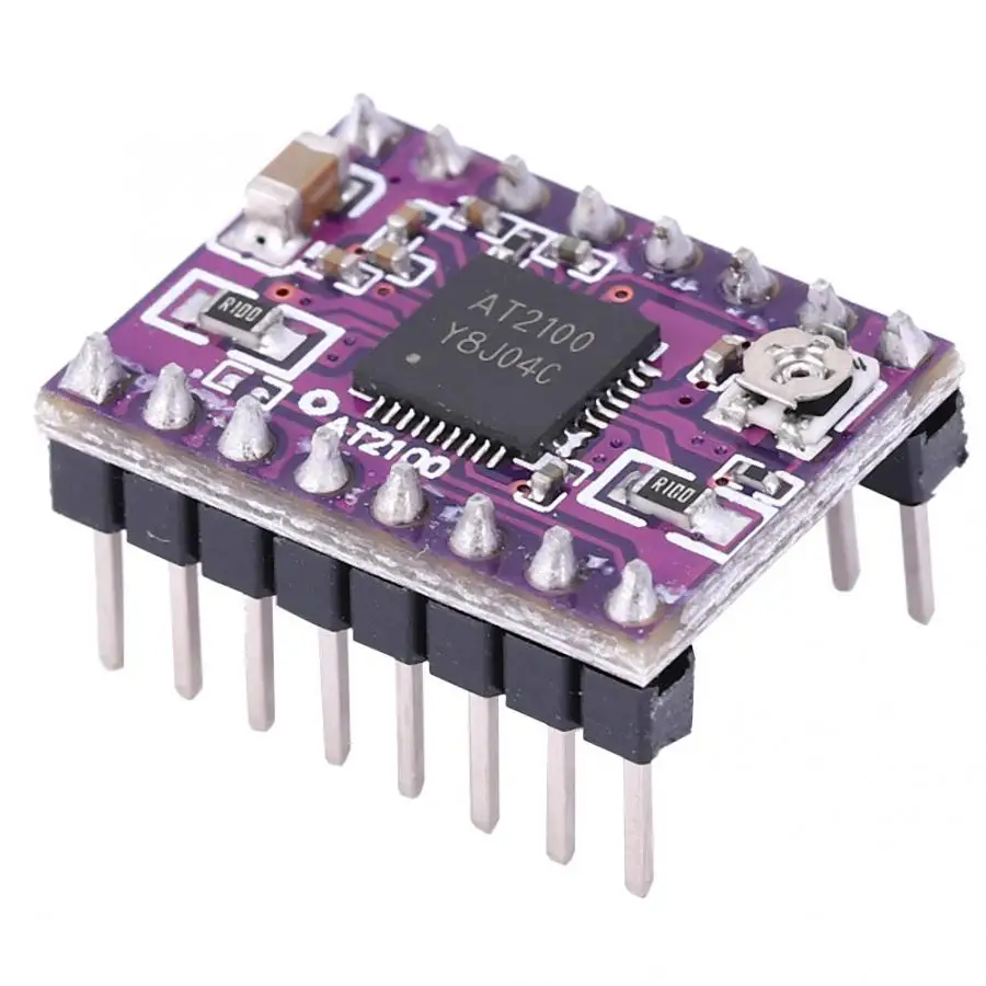 Модуль драйвера шагового двигателя AT2100 с радиатором для 3d принтера роботы