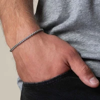 curb cuban link chain men bracelet classic 316l stainless steel chain bracelet for men women jewelry gift