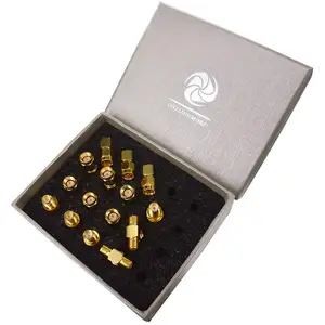 Набор коннекторов SMA 15, переходник SMA RP SMA, штекер и гнездо, Коаксиальная муфта, цилиндрический соединитель, преобразователь для антенны Wi-Fi