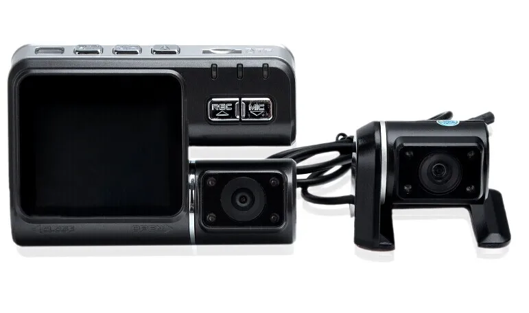 Автомобильный видеорегистратор I1000 с двумя камерами HD 1080P камерой заднего