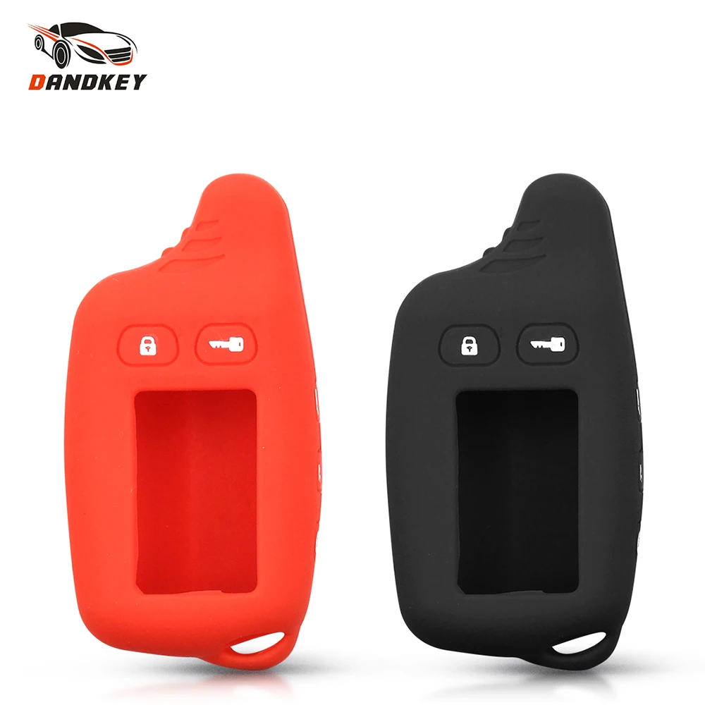Dandkey Tw9010 силиконовый чехол Брелок для русской 2 полосная сигнализации Системы