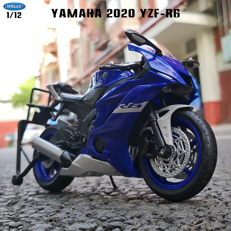 Welly, Лидер продаж 1:12, новый стиль, YAMAHA 2020 _ HONDA 2020, оригинальная Авторизованная модель мотоцикла из сплава, коллекционная Игрушечная машина