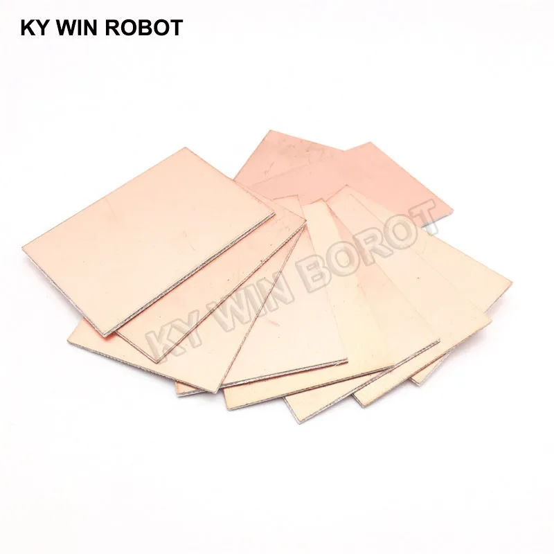 5 шт. FR4 PCB 5*7 см двухсторонняя медная плакированная пластина DIY Kit ламинированная