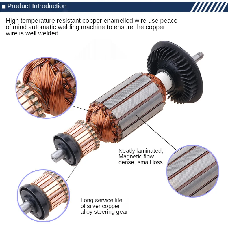 

Angle grinder original accessories carbon brush brush/rotor/stator