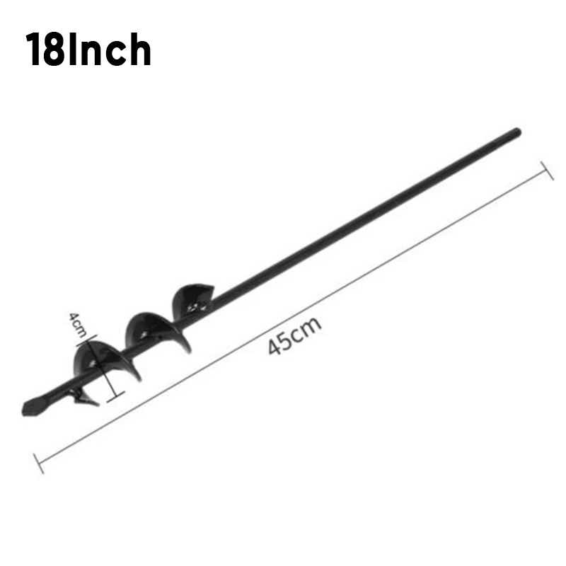 

2pcs 9 Inch & 18 Inch Spiral Drill Bit Planting Bulbs Seedlings For Garden Auger