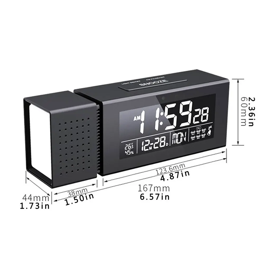 

Multifunctional Sound And Light Alarm Digital Alarm Clock Home Night Light IR Human Body Induction Function Clock