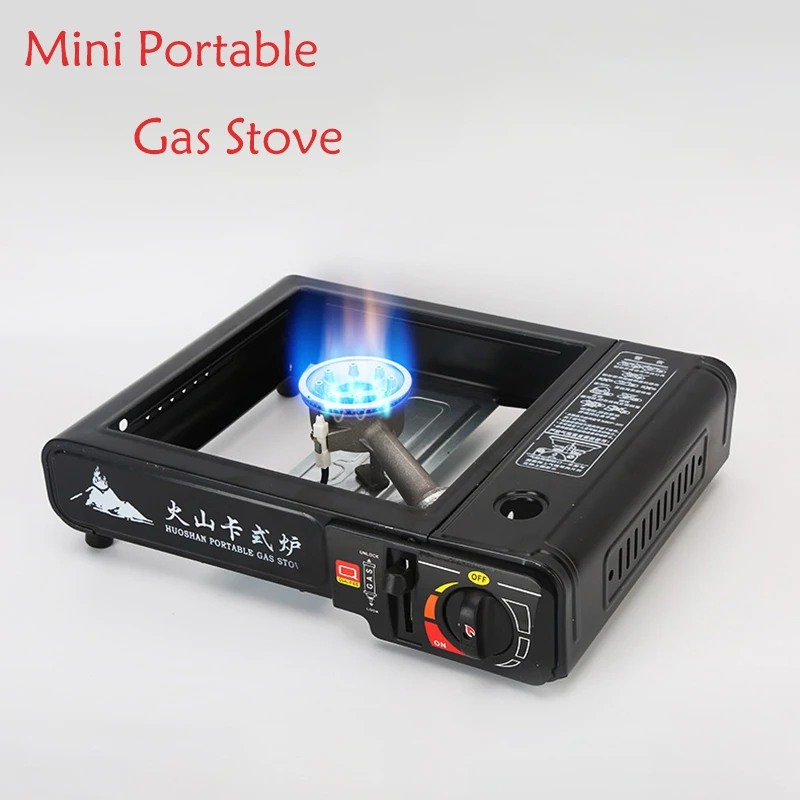 Уличная газовая мини-плита для кемпинга портативная плита металлическая кассета