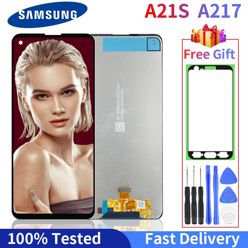 

100% Original Super Amoled LCD With Frame For Samsung Galaxy A21s A217 SM-A217F/DS Display Touch Screen Digitizer Assembly