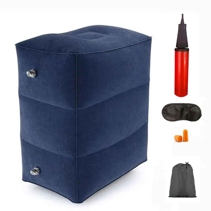 Надувная подушка для путешествий ног самолета автомобиля автобуса офиса с