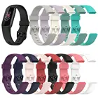 Ремешок мягкий силиконовый для наручных часов, водонепроницаемый сменный Браслет для умных часов Fitbit Luxe, аксессуары для часов